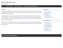 Tablet Screenshot of nexuswebservices.com